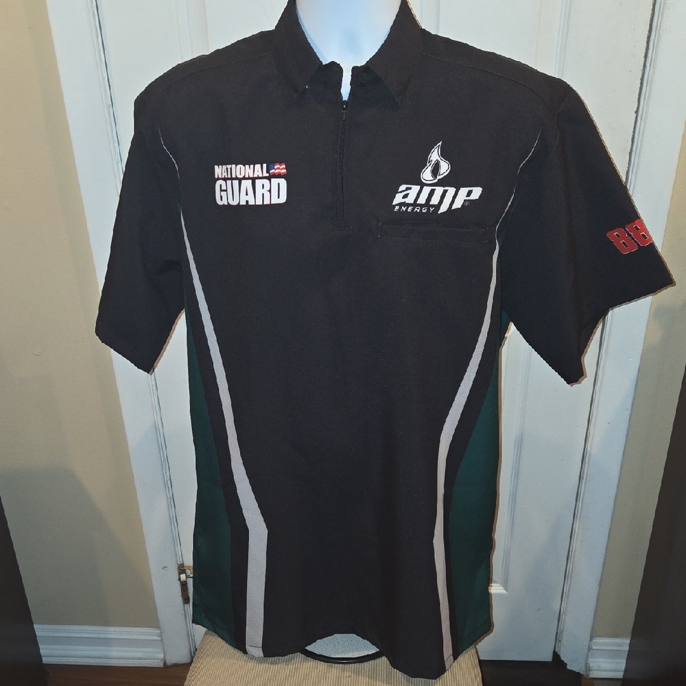 #88 Dale Jr Team Shirt Black and Green, Large